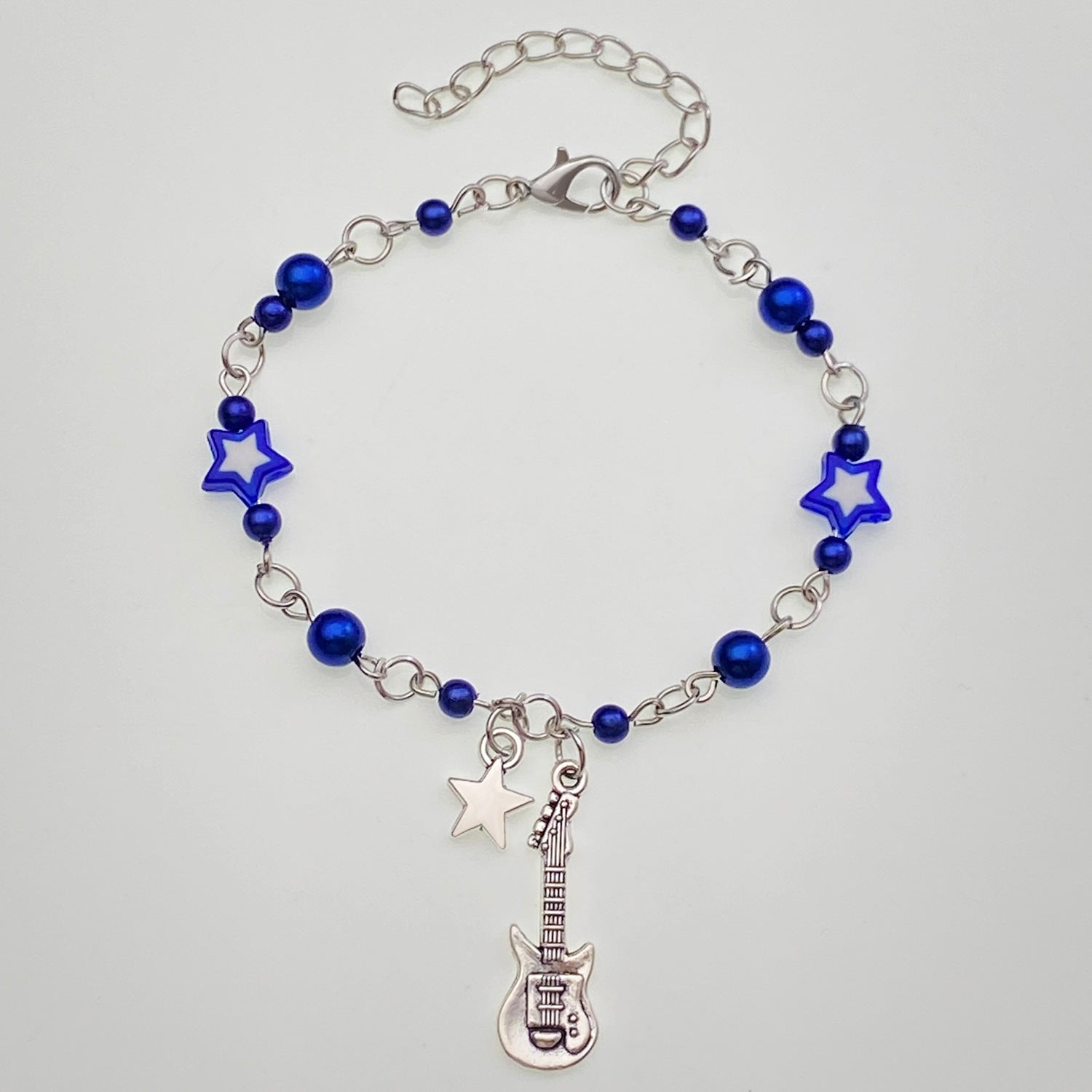 Wholesale Spice Punk Hollow Pentagram  Heart Bracelet